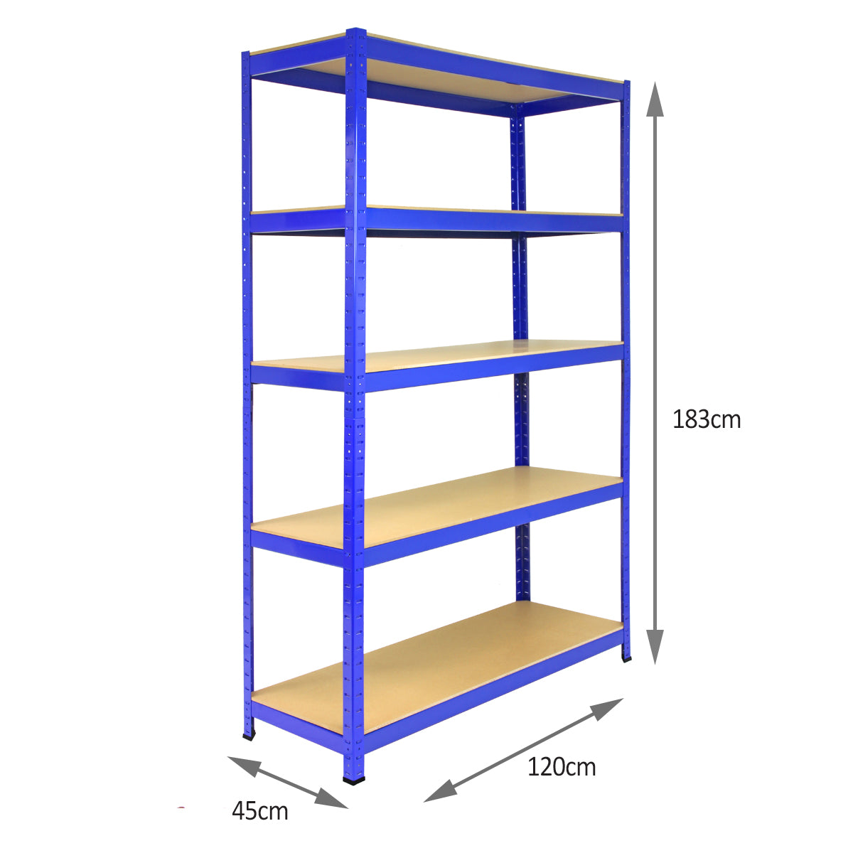 Monster Racking T-Rax Lagerregal Blau 180cm H x 120cm L x 45cm B