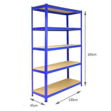 Monster Racking T-Rax Lagerregal Blau 180cm H x 120cm L x 45cm B