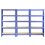 3 x Monster Racking T-Rax 75cm Lagerregal - Blau