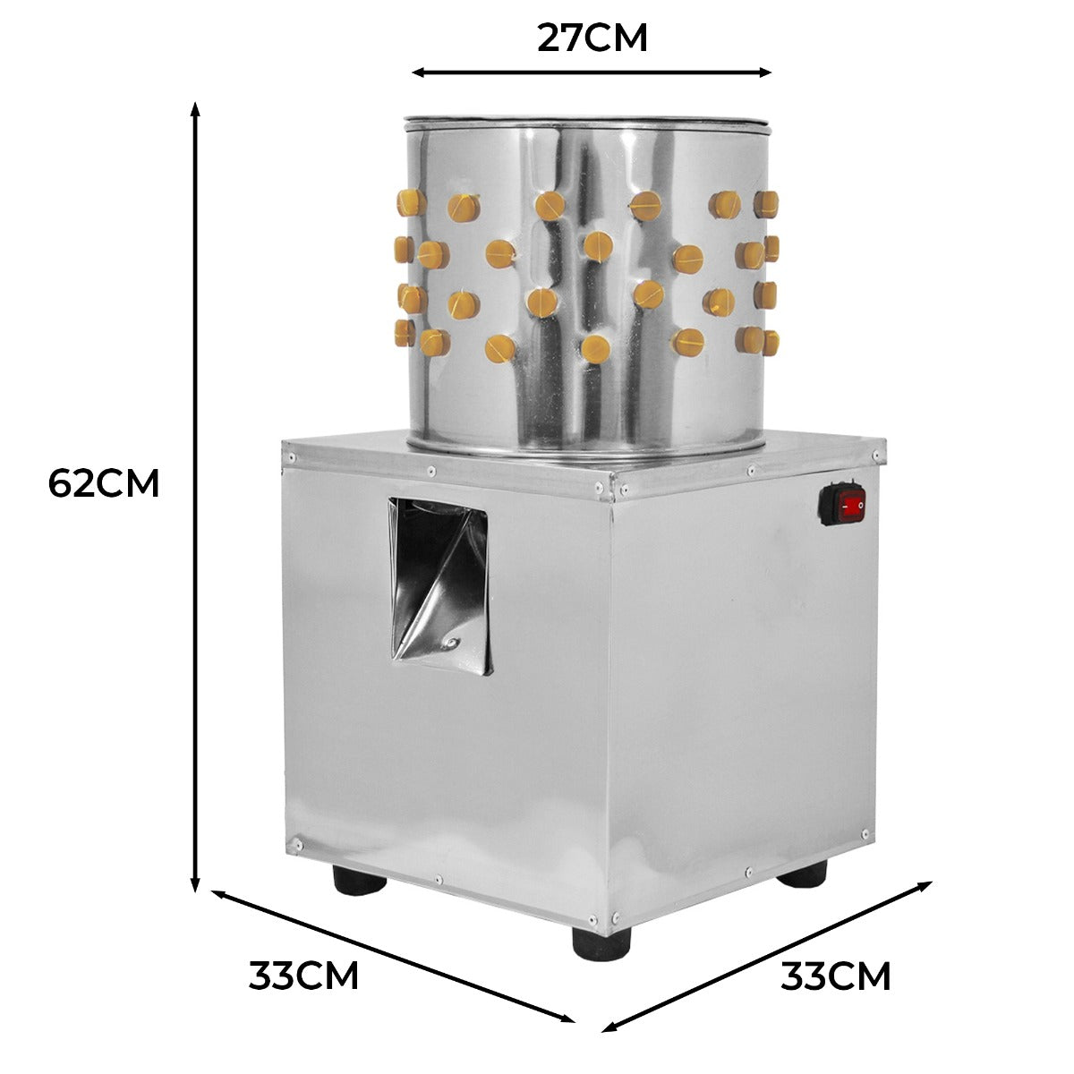 KuKoo 30cm Geflügelrupfmaschine