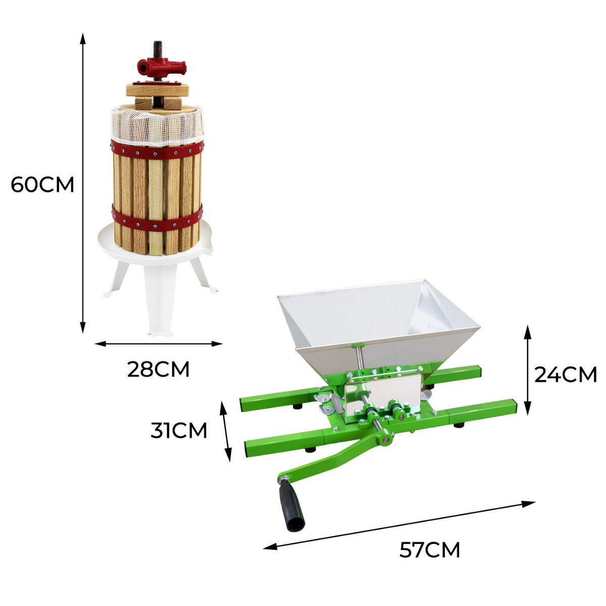 KuKoo 6 L Obstpresse & Obsthäcksler im Set