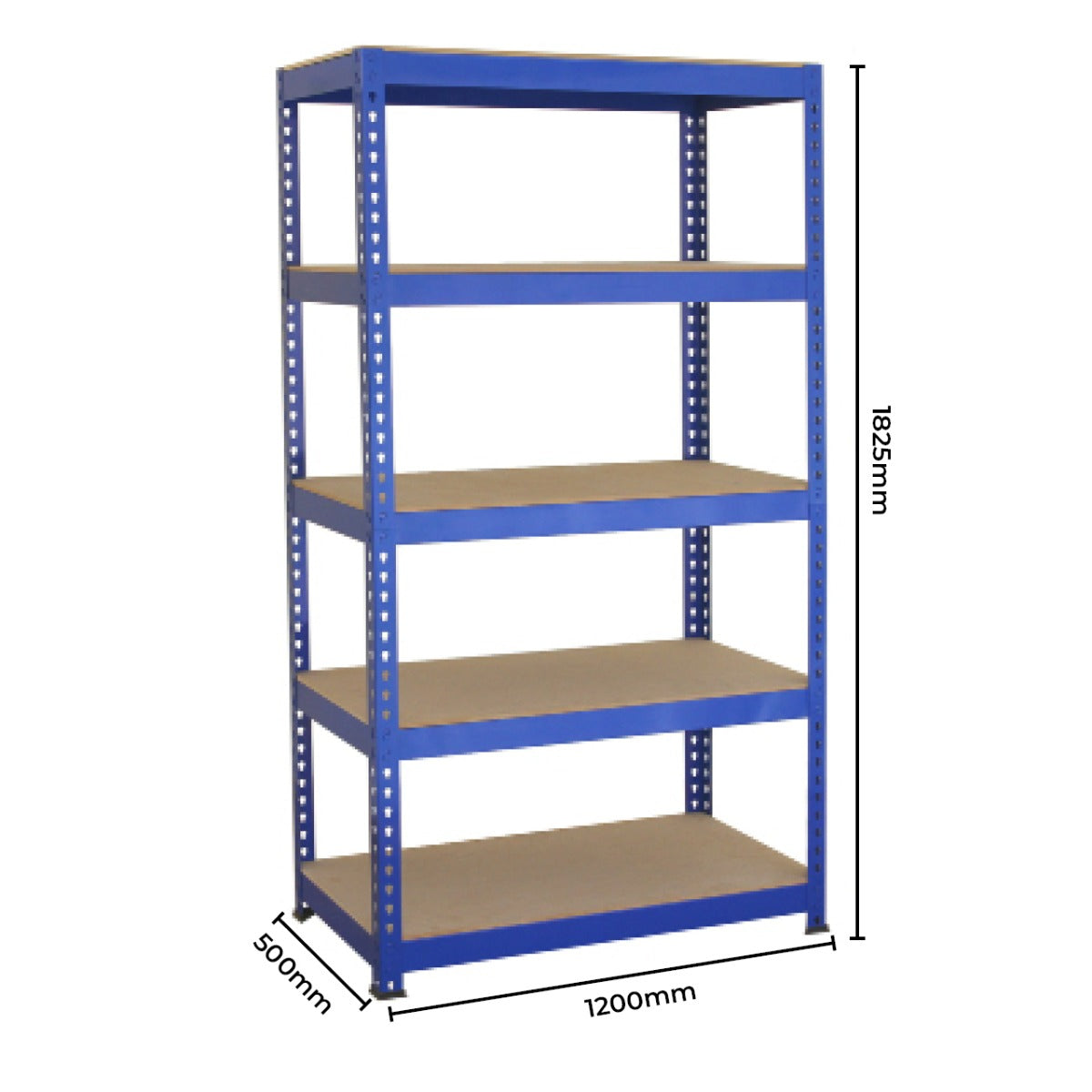 10 x T-Rax Lagerregal Blau - 120cm x 45cm x 180cm