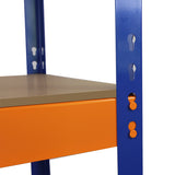 Monster Racking S-Rax Lagerregal 150cm L x 50cm B - Blau / Orange