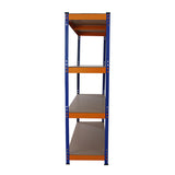 Monster Racking S-Rax Lagerregal 150cm L x 50cm B - Blau / Orange