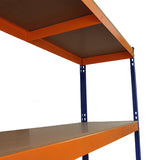 Monster Racking S-Rax Lagerregal 150cm L x 50cm B - Blau / Orange