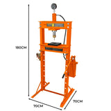 Hydraulische Werkstattpresse mit Manometer - 20 Tonne