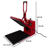 Transferpresse 38 x 38cm & 1350mm Vinyl-Schneideplotter im Set