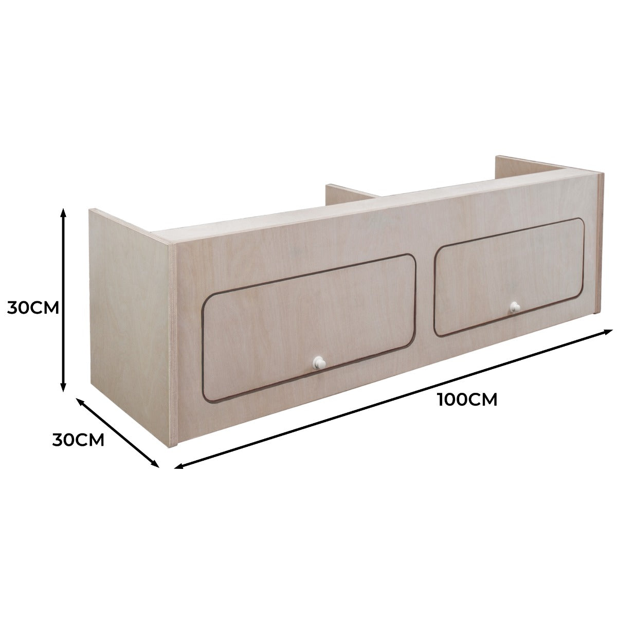 Wohnwagen Hängeschrank – 100cm x 30cm x 30cm