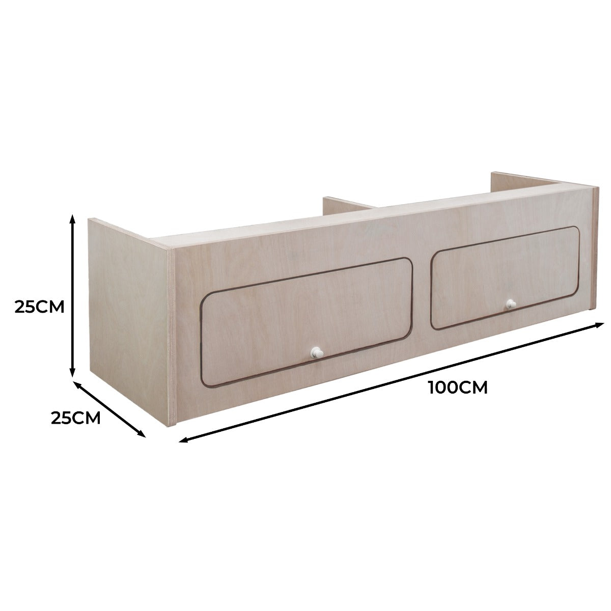 Wohnwagen Hängeschrank – 100cm x 25cm x 25cm