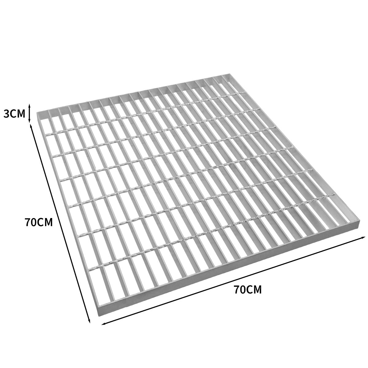 Verzinkte Gitterroste - 700mm x 700mm