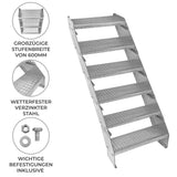 Verstellbare Sechsteilige Verzinkter Stahl Treppe – 600mm breit