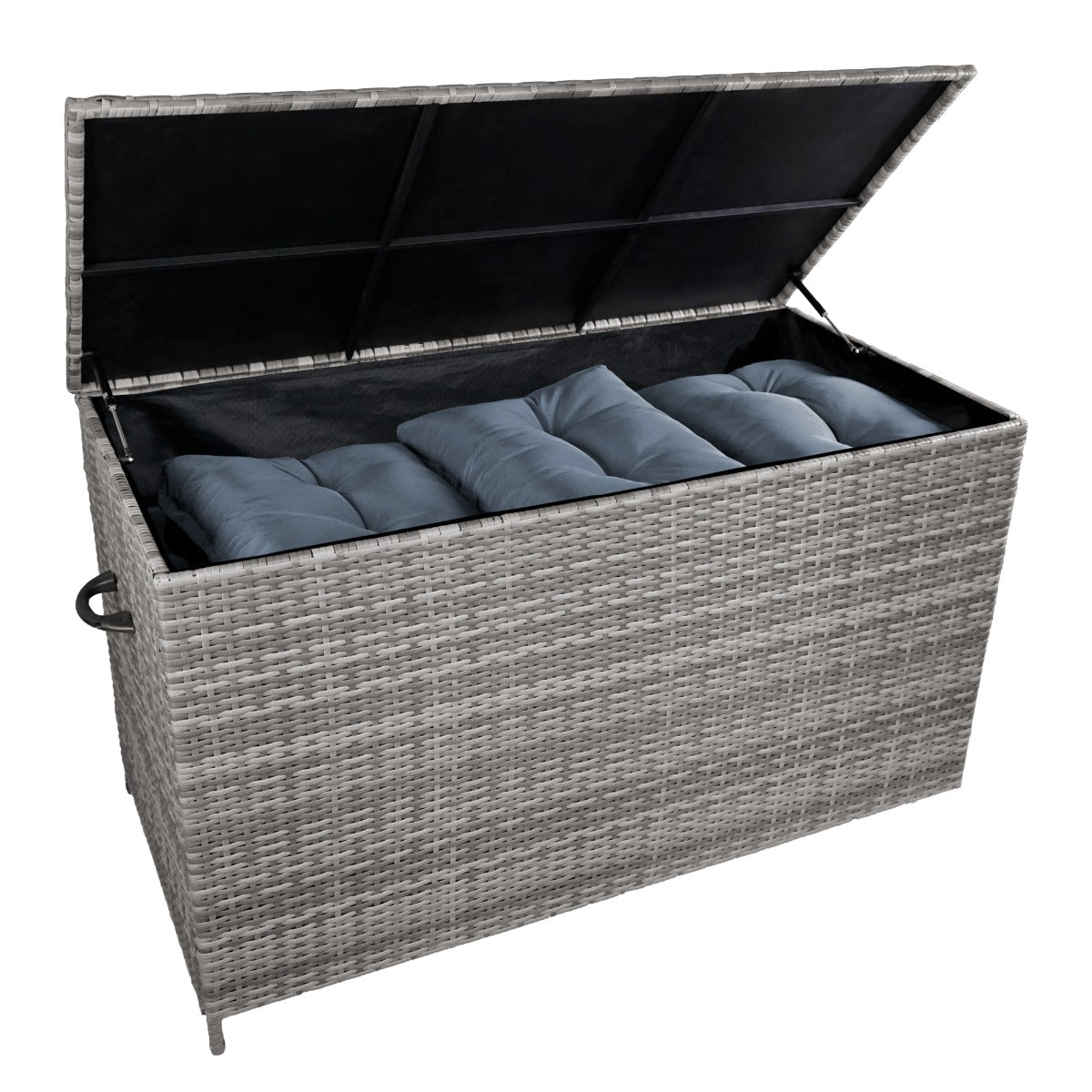 Rattan Kissenbox - Grau