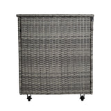 Rattan Kissenbox - Grau