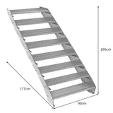 Verstellbare Achtteilige Verzinkter Stahl Treppe – 900mm breit