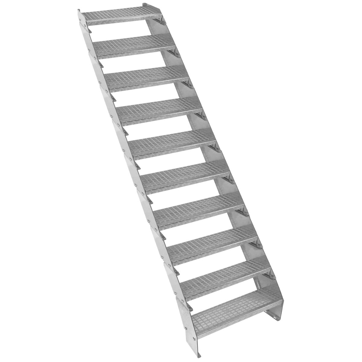 Verstellbare Zehnteilige Verzinkter Stahl Treppe – 600mm breit