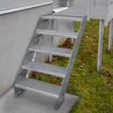 Verstellbare Zehnteilige Verzinkter Stahl Treppe – 600mm breit