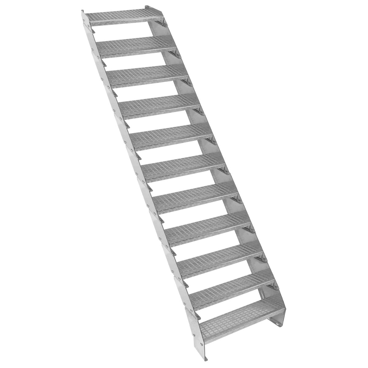 Verstellbare Elfteilige Verzinkter Stahl Treppe – 600mm breit