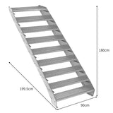 Verstellbare Neunteilige Verzinkter Stahl Treppe – 900mm breit