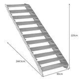 Verstellbare Elfteilige Verzinkter Stahl Treppe – 900mm breit