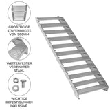 Verstellbare Elfteilige Verzinkter Stahl Treppe – 900mm breit