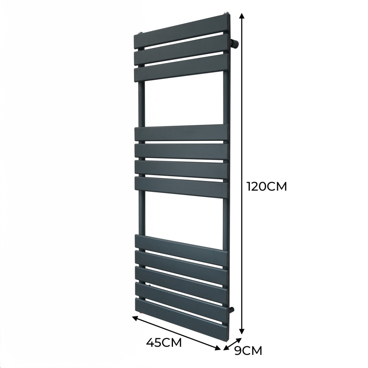 Flachheizkörper für Handtücher - 1200mm x 450mm - Anthrazitgrau