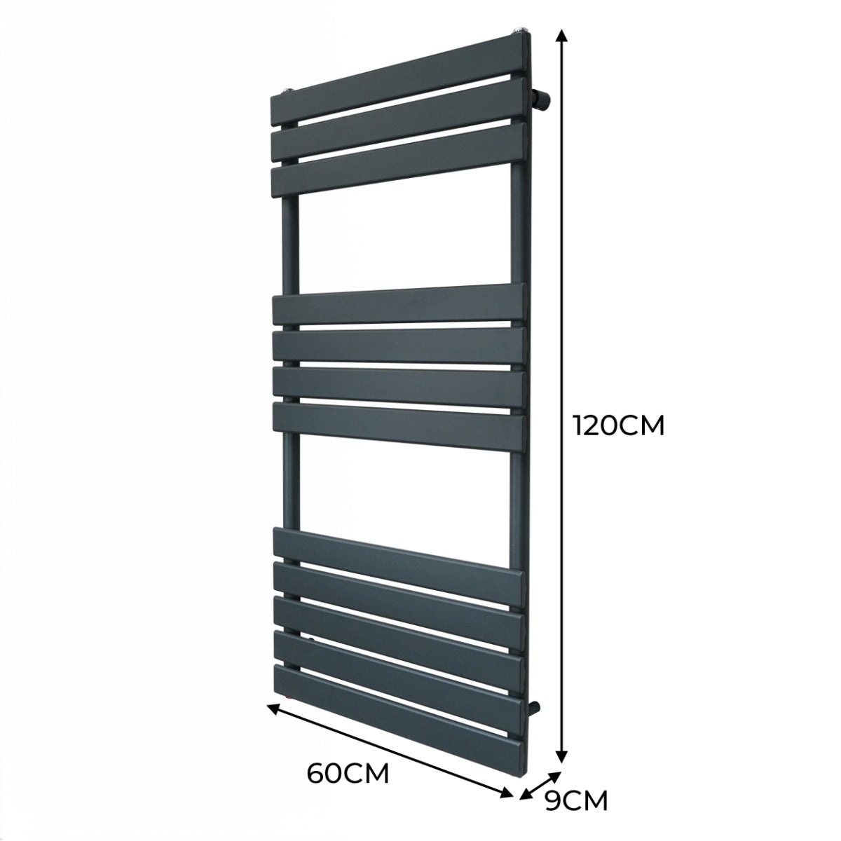 Flachheizkörper für Handtücher - 1200mm x 600mm - Anthrazitgrau