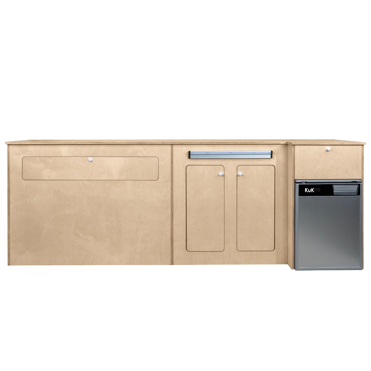 Wohnmobil Küchenzeile & Kühlschrank 46L – Silber