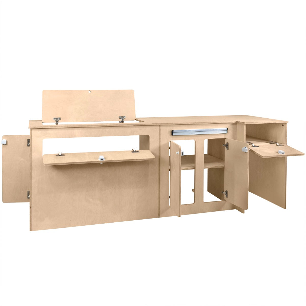 Wohnmobil Küchenzeile & Kühlschrank 46L – Silber