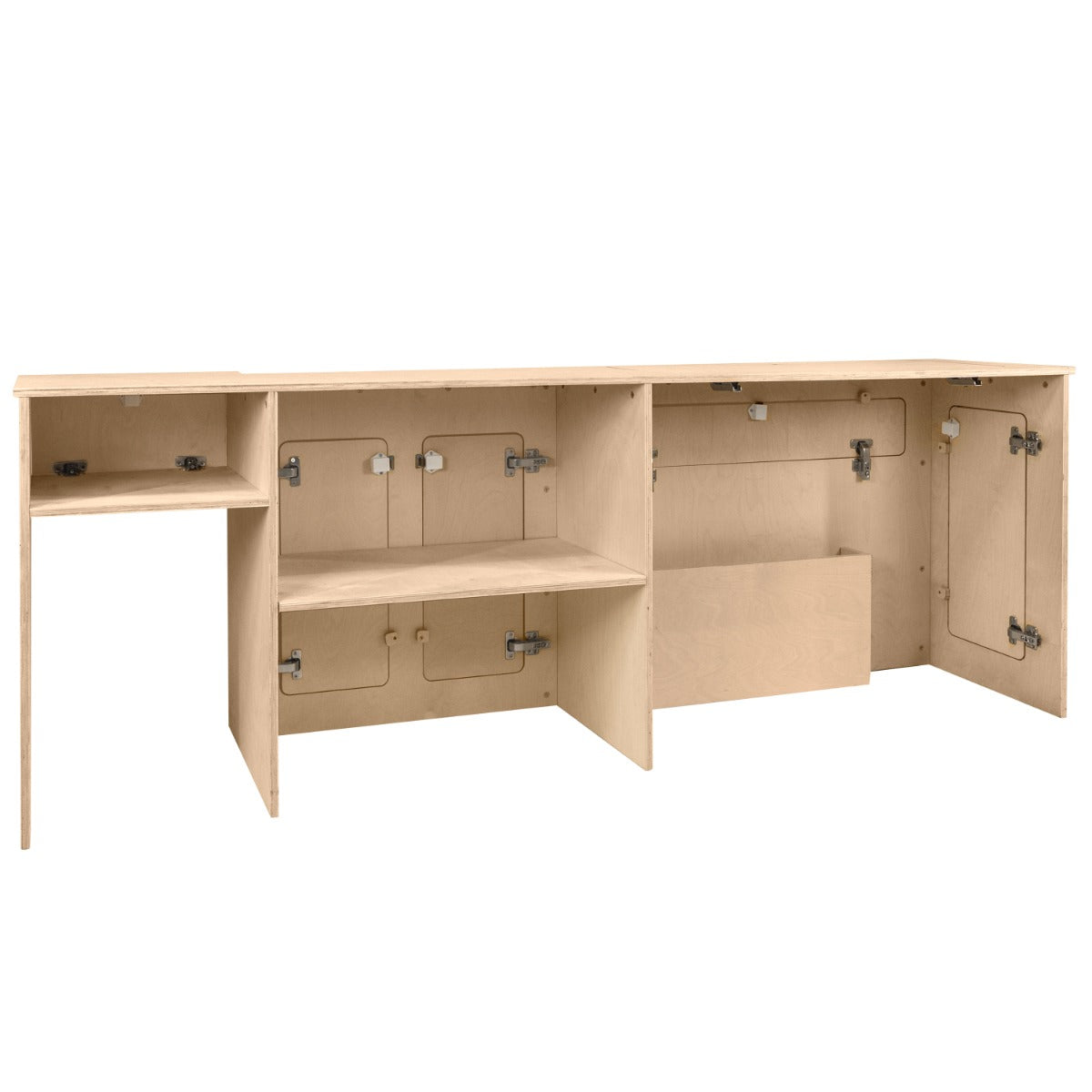 Wohnmobil Küchenzeile & Kühlschrank 46L – Schwarz