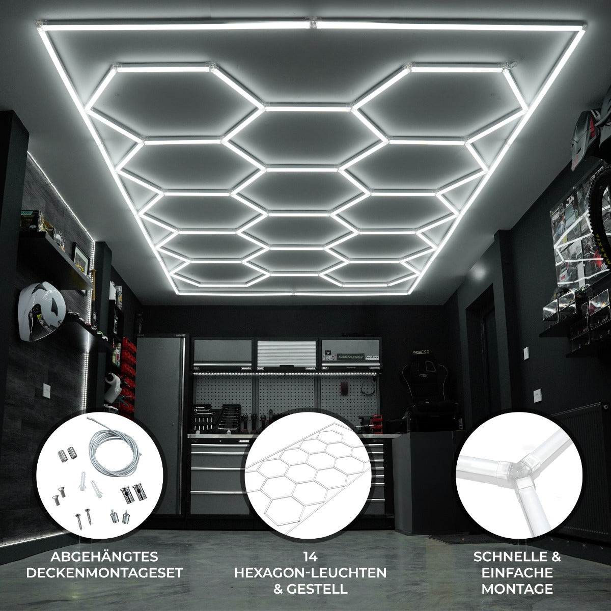 Hexagon LED Lampe