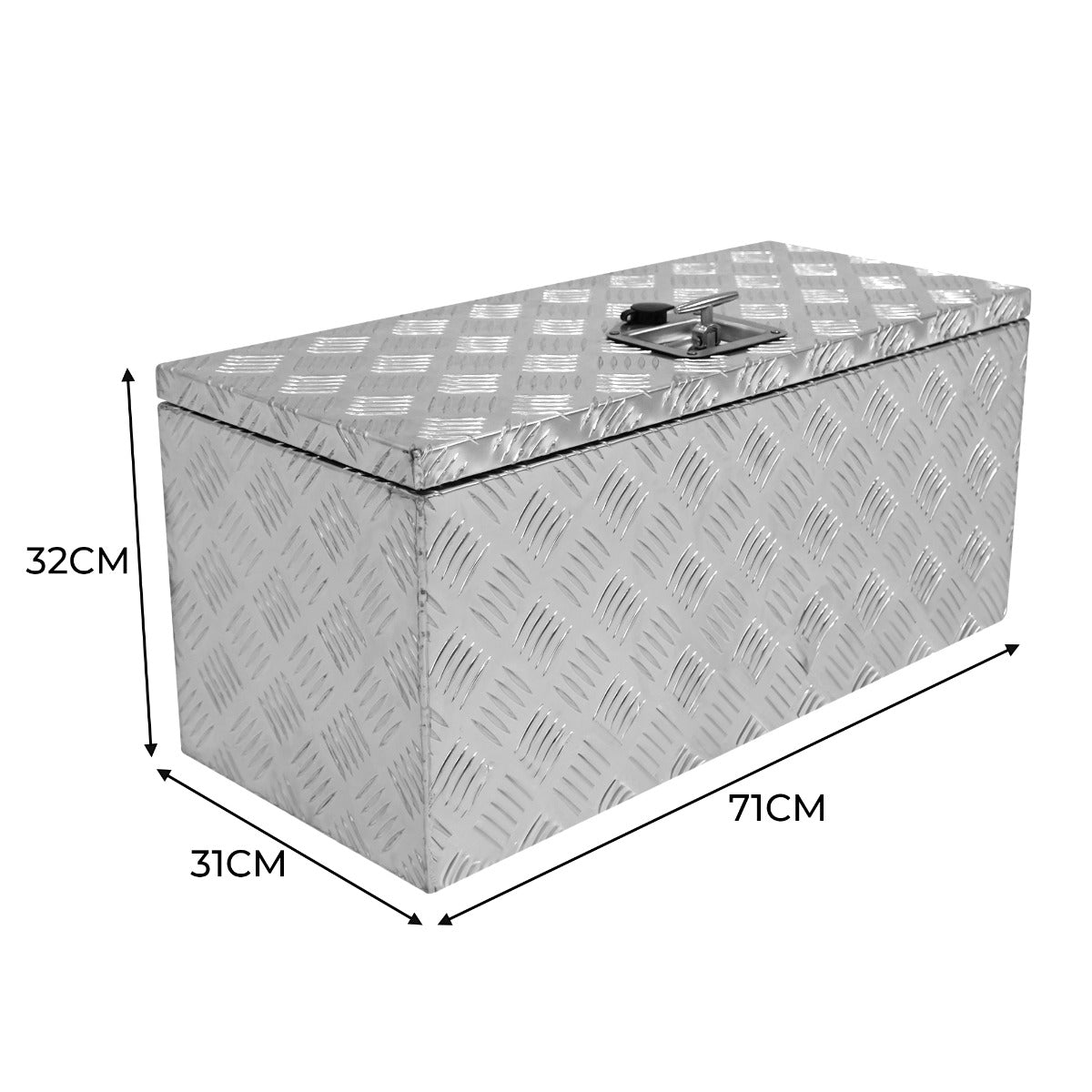 Aluminium-Werkzeugkasten 70L - Groß