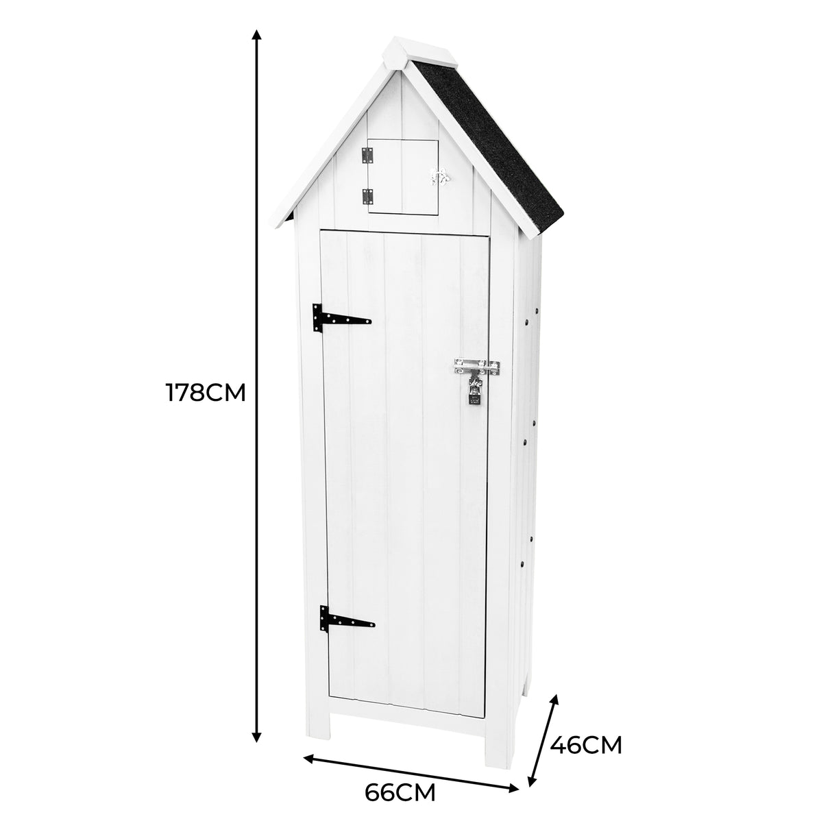 Gartenschrank aus Holz – Grau