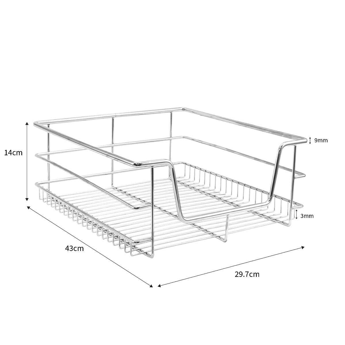 5 x KuKoo Ausziehbare Küchenschublade - Für 40cm breite Schränke