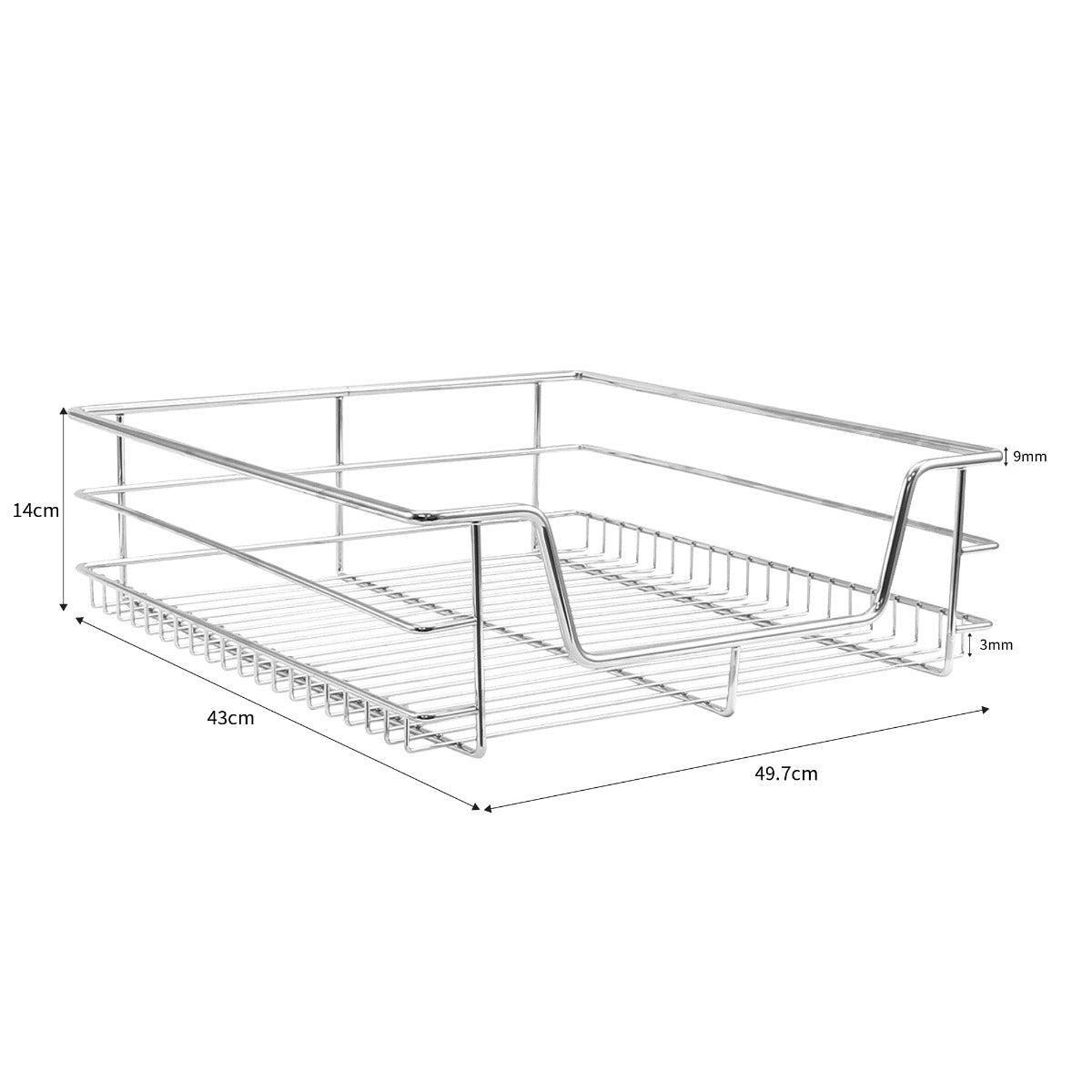 5 x KuKoo Ausziehbare Küchenschublade - Für 60cm breite Schränke