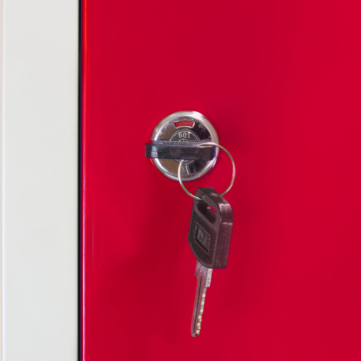 3 x  Stahlspinde Fächerschrank Rot