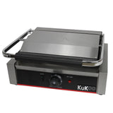 KuKoo Edelstahl Panini Grill 1/2 glatt-1/2 gerillt