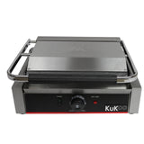 KuKoo Edelstahl Panini Grill 1/2 glatt-1/2 gerillt