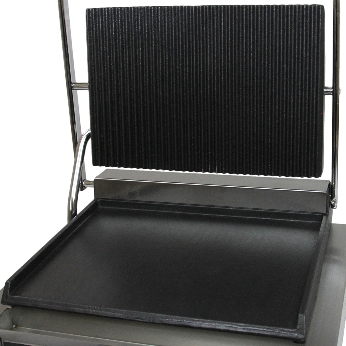 KuKoo Edelstahl Panini Grill 1/2 glatt-1/2 gerillt