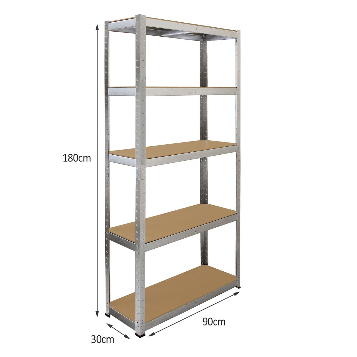 Galwix Lagerregal Garagenregal Stahlregal Industrieregal 150cm x 75cm x 30cm