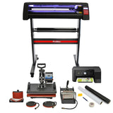 720mm LED Schneideplotter & 5 in 1 Hitzepresse & Drucker im Set