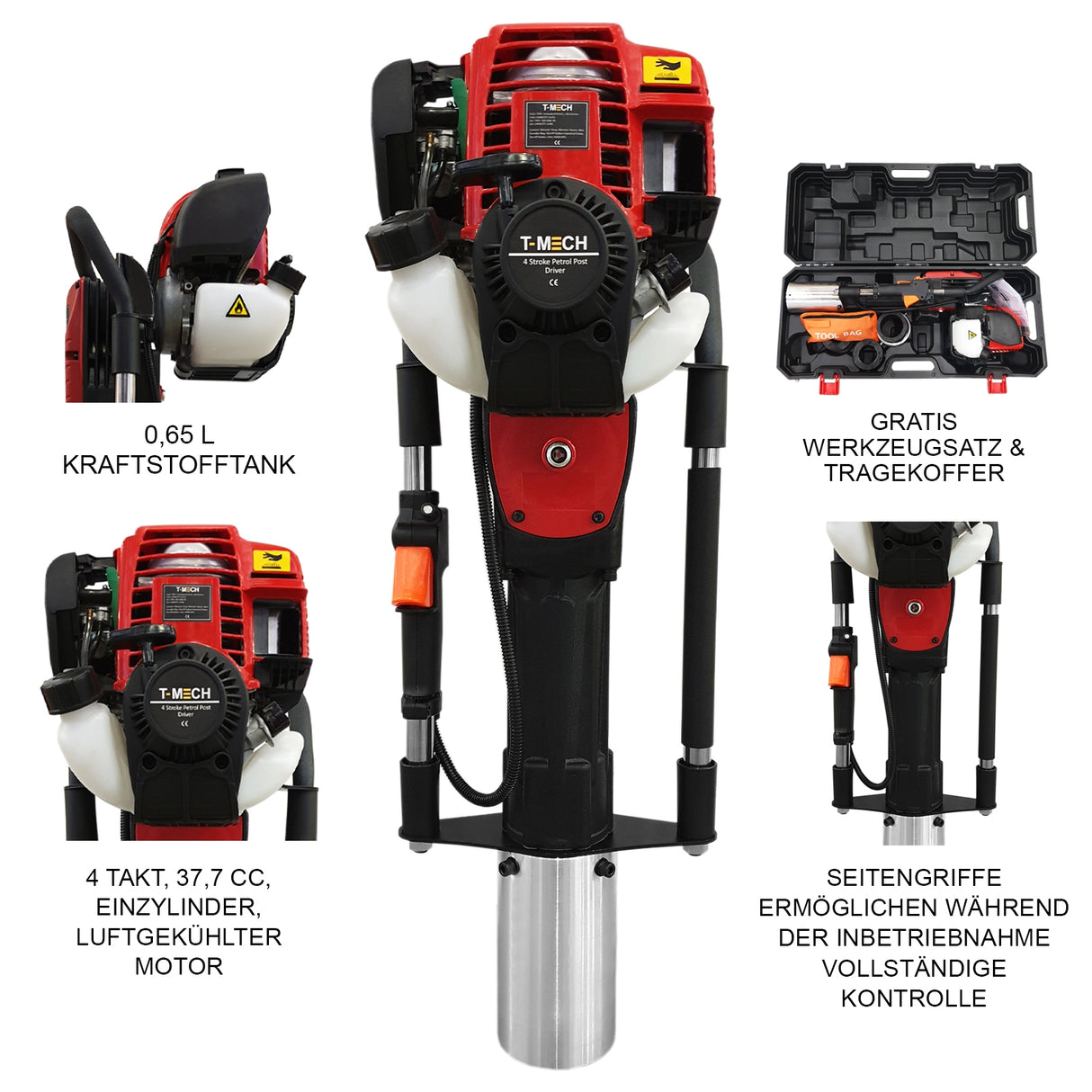 T-Mech 4-Takt Pfahlramme / Schlagbohrer 2.0