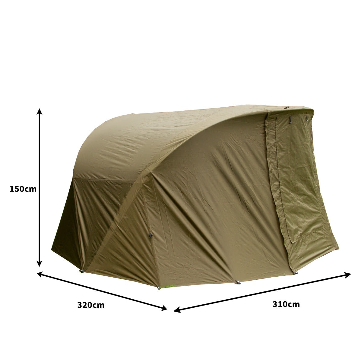 2 Mann Bivvy Angelzelt / 300cm mit Überwurf