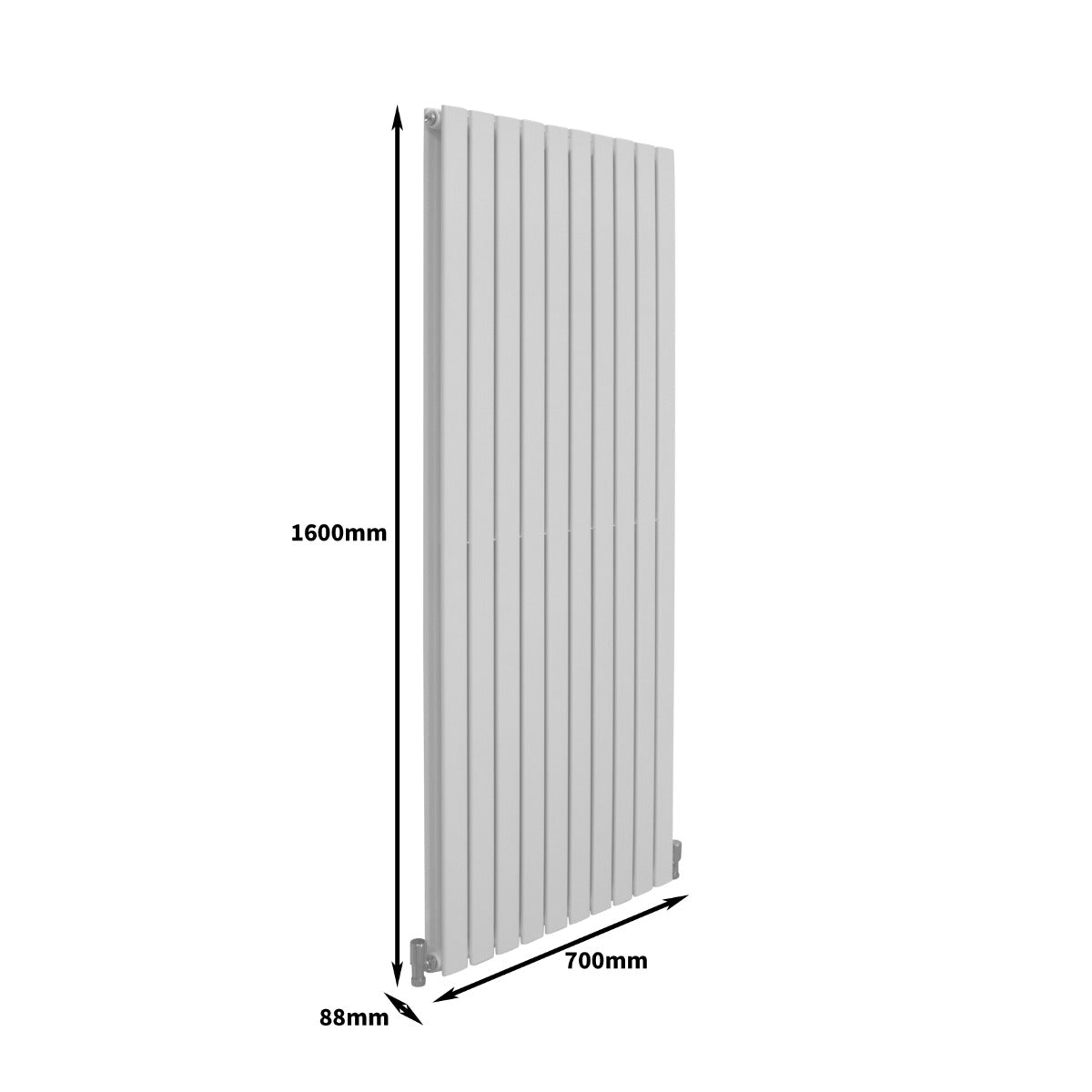 Paneelheizkörper Glänzendes Weiß 1600mm x 700mm