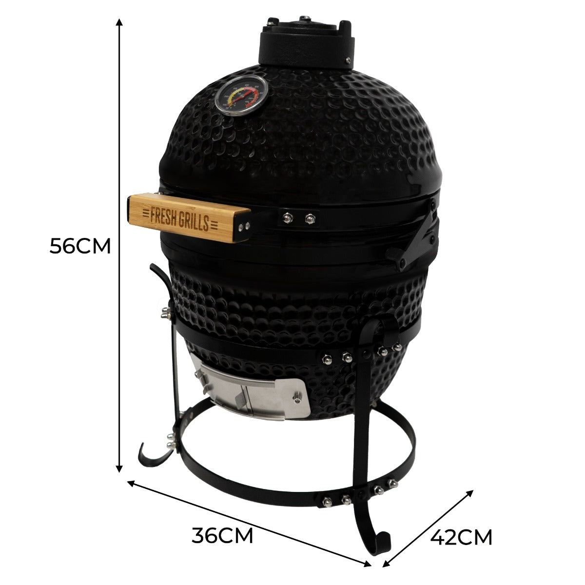 Fresh Grills Kamado-Ofen Holzkohlegrill 33cm