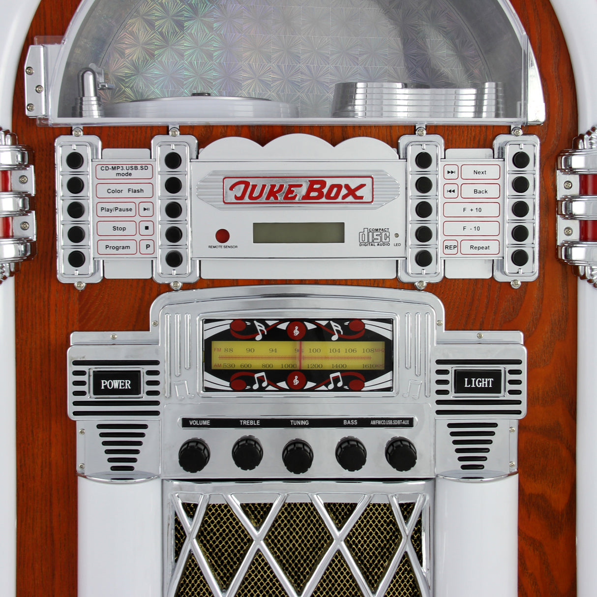 Retro-Jukebox und CD-Hülle