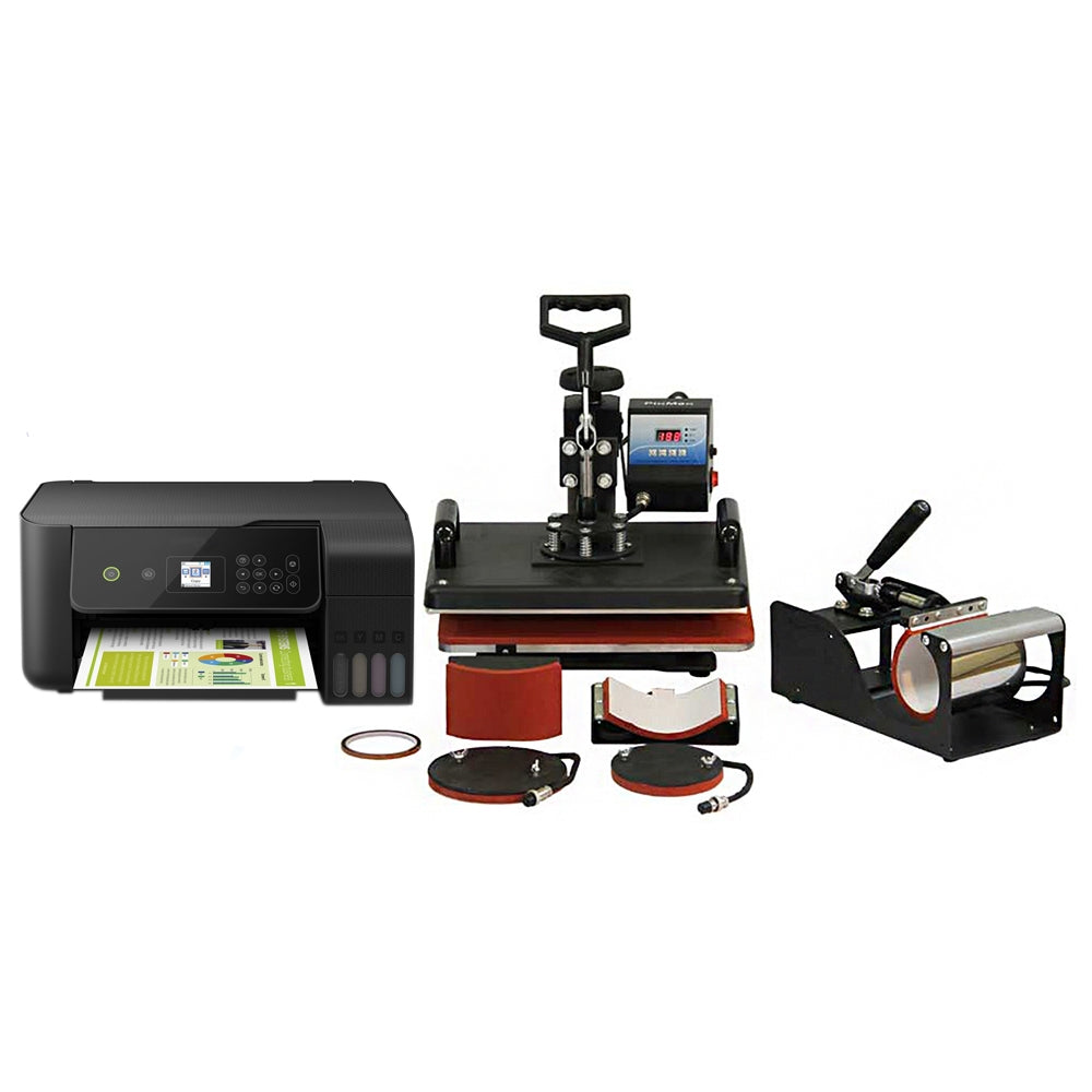 PixMax 5-in-1 Kombi Transferpresse mit Drucker