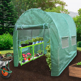 Polytunnel 25mm 4m x 2m mit Regale