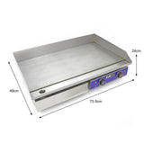 Gastro Griddle Platte Grillplatte 70cm