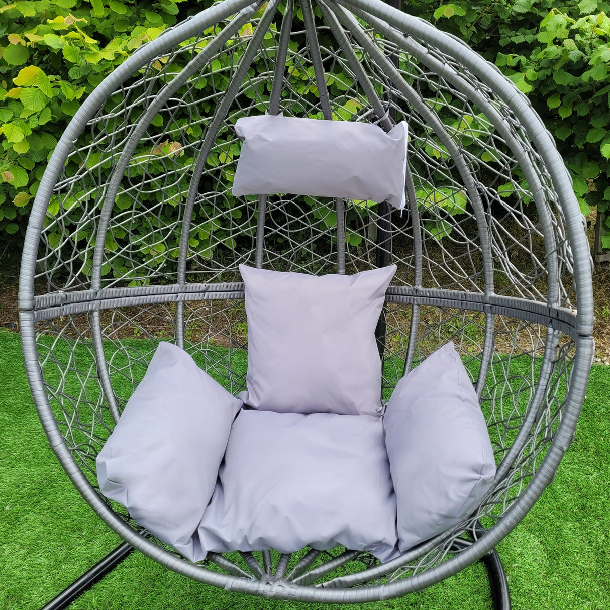 Polyrattan Hängesessel Grau