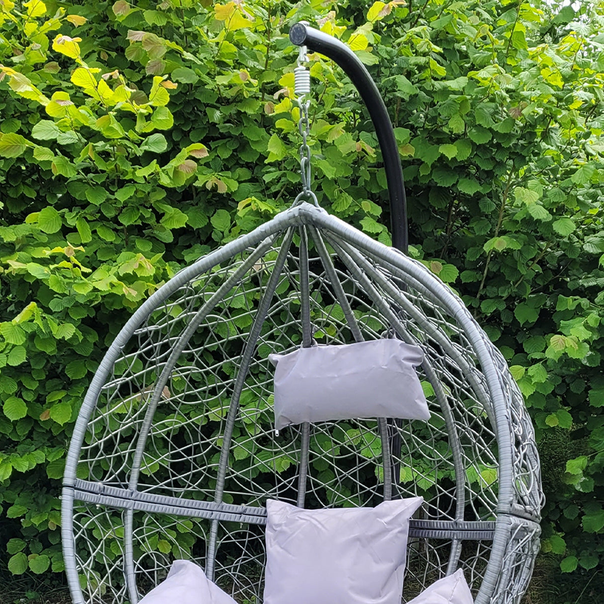 Polyrattan Hängesessel Grau